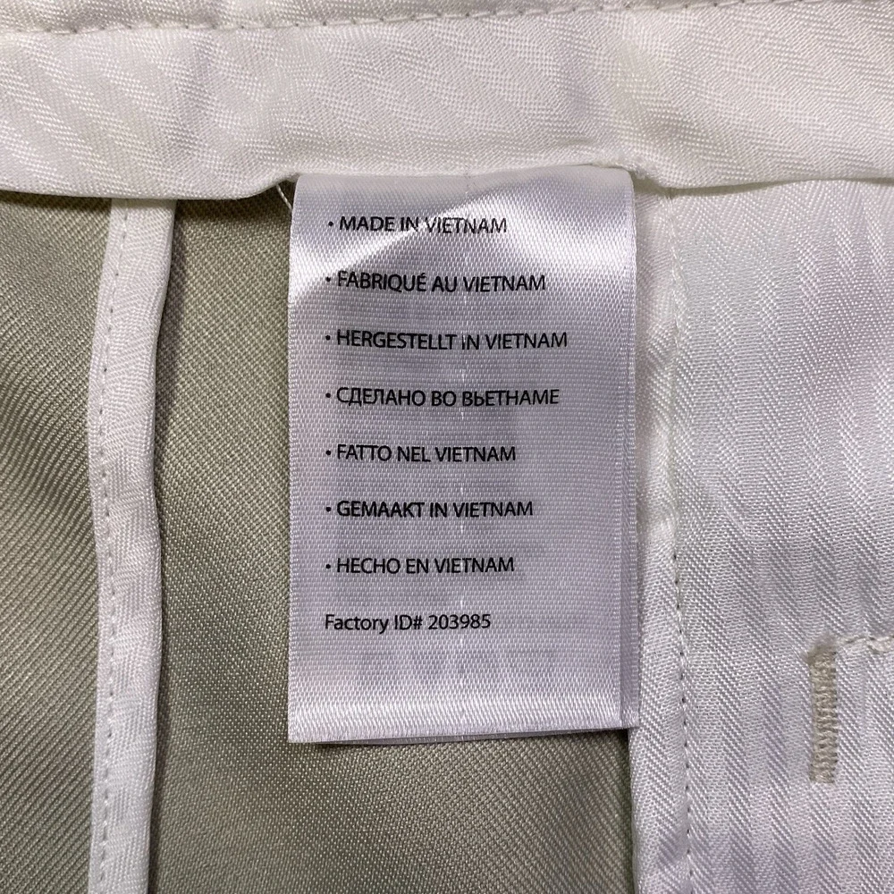 Oak Hill Men's 48 x 28 Big & Tall‎ Wrinkle Free No Iron Tan Khaki Dress Pants